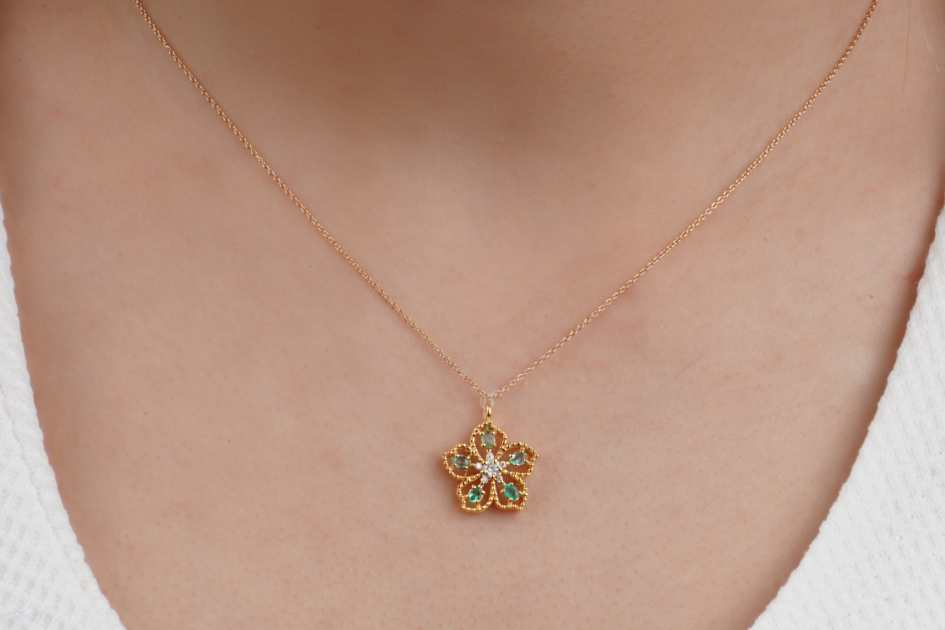 Eternal flower pendant