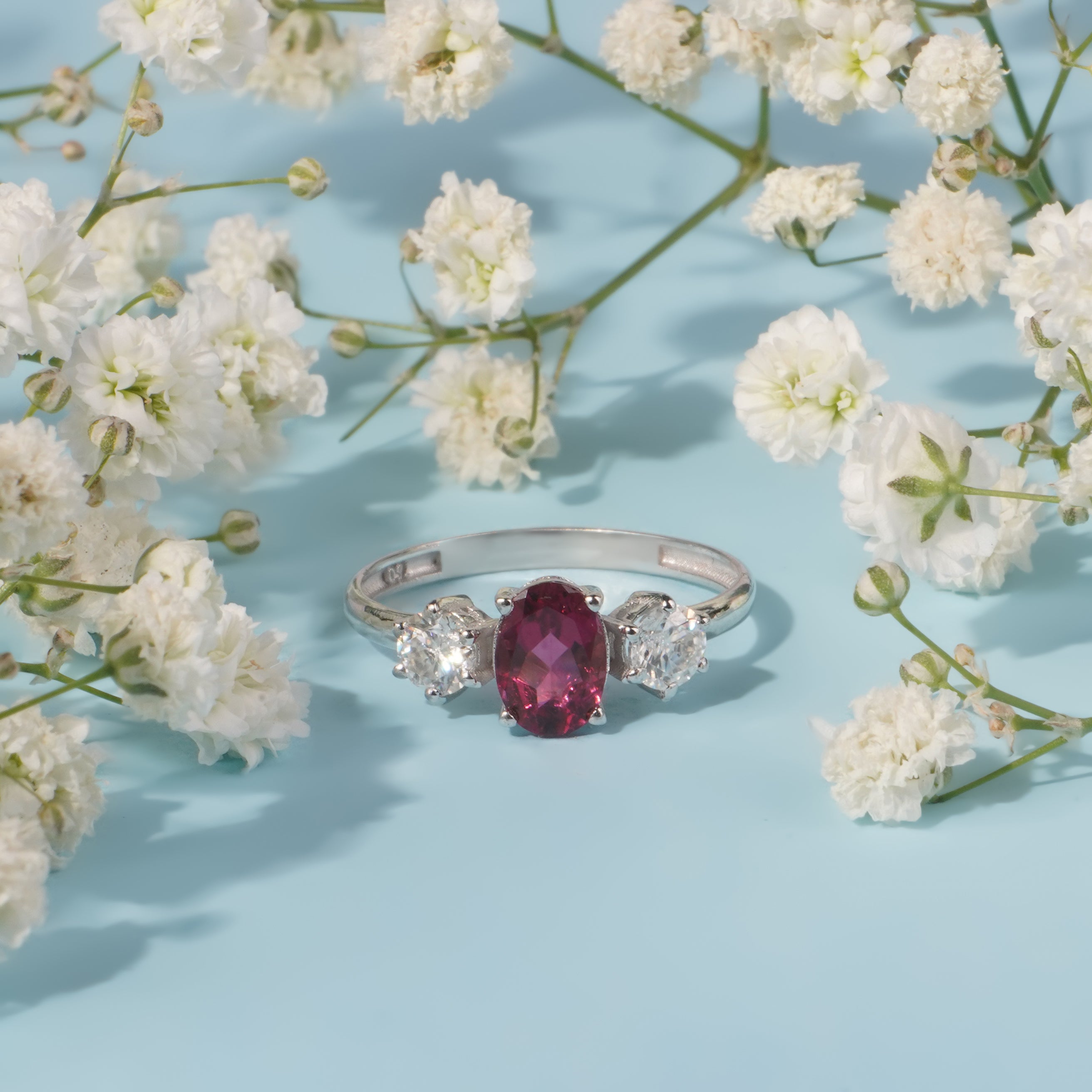 Rosa Tourmaline ring